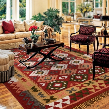 Authentic Indian made kilim rug