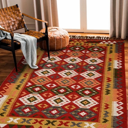 Authentic Indian made kilim rug