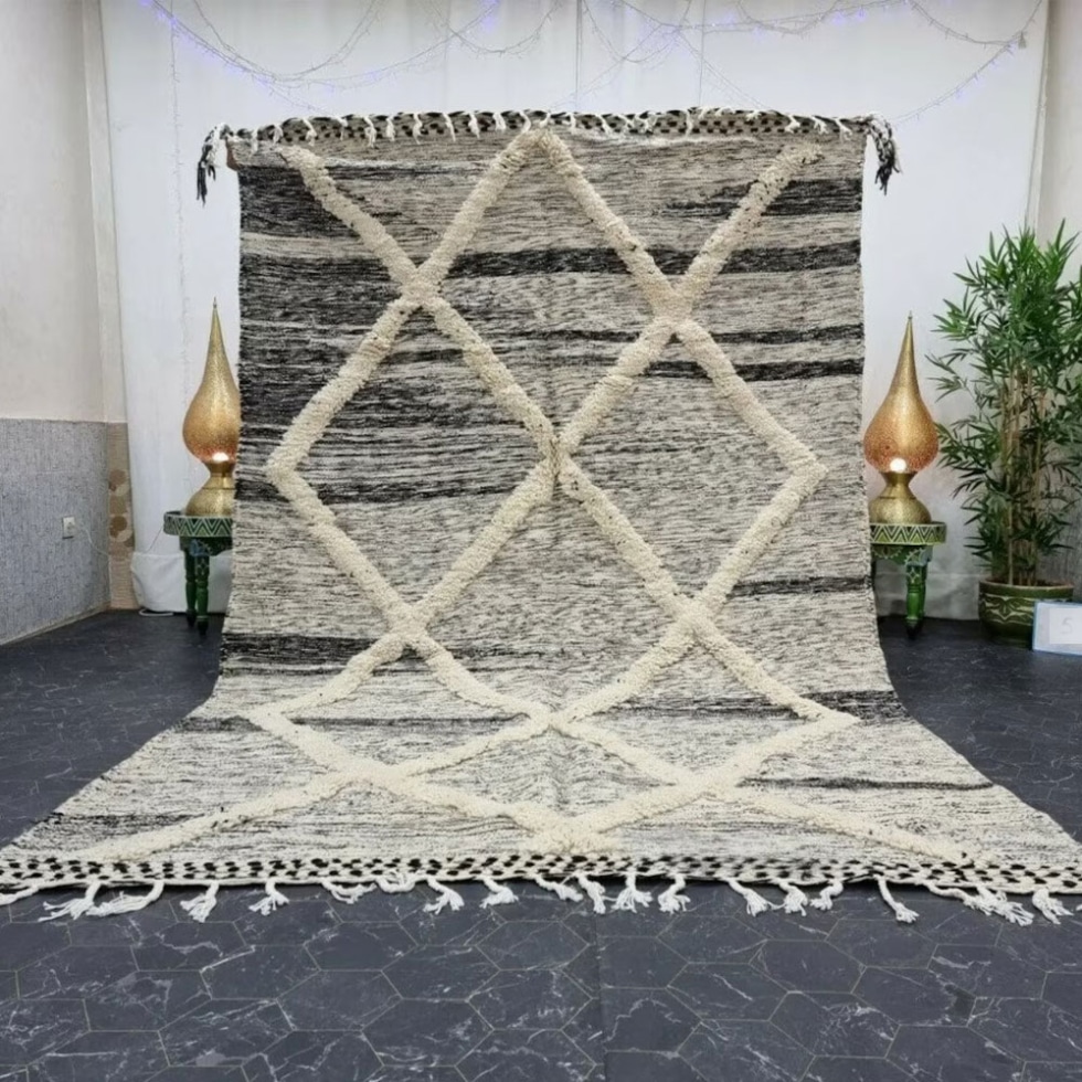 Bohemian kilim berber rug