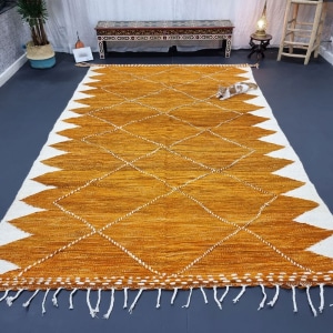 Camel kilim Moroccan area rug