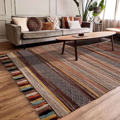 Contemporary indian kilim rug