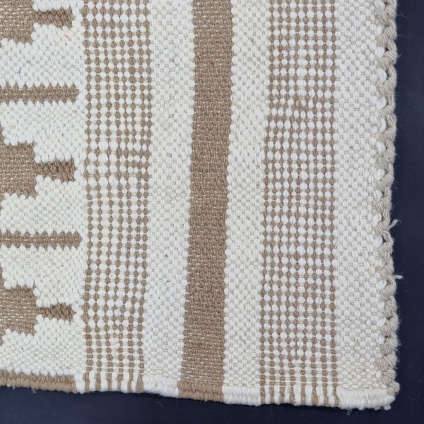 Cream Moroccan kilim rug