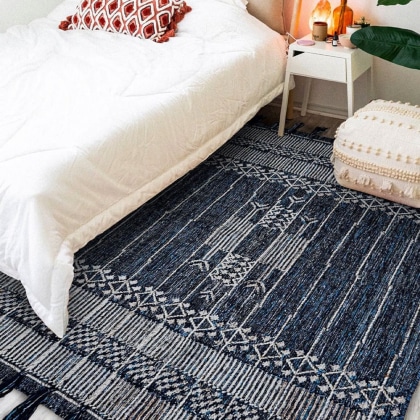 Denim kilim graduated style rug