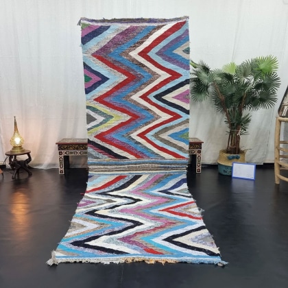 Geometric kilim berber rug