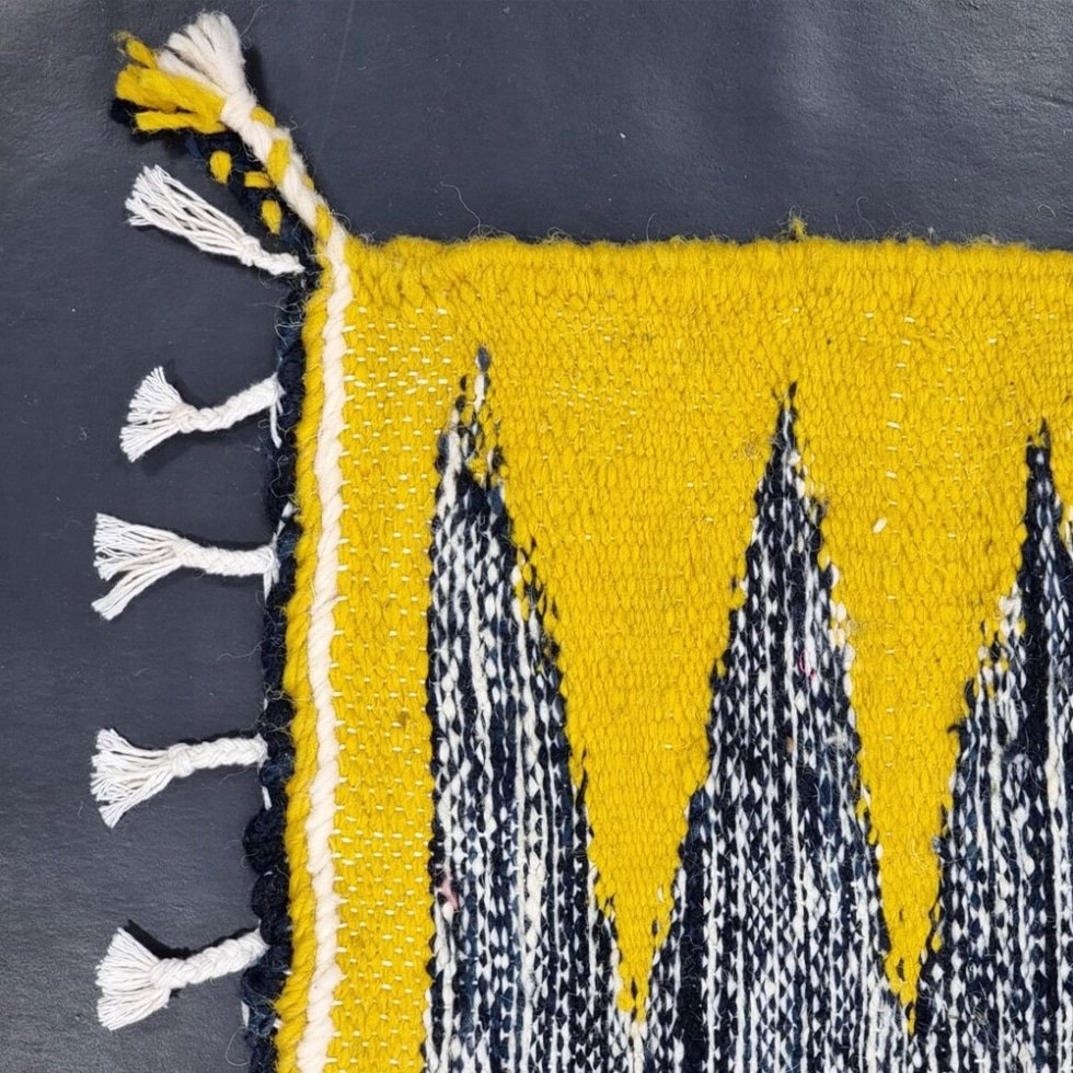 Grey Moroccan kilim rug