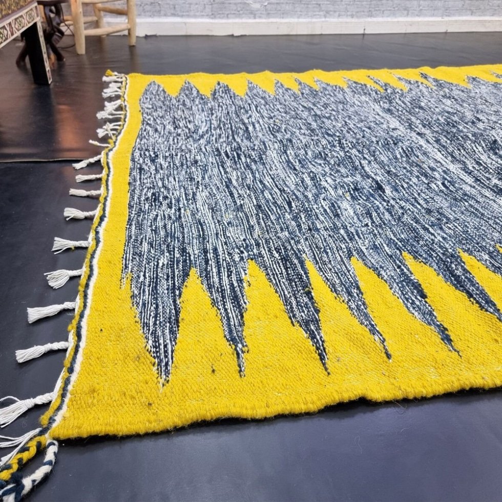 Grey Moroccan kilim rug