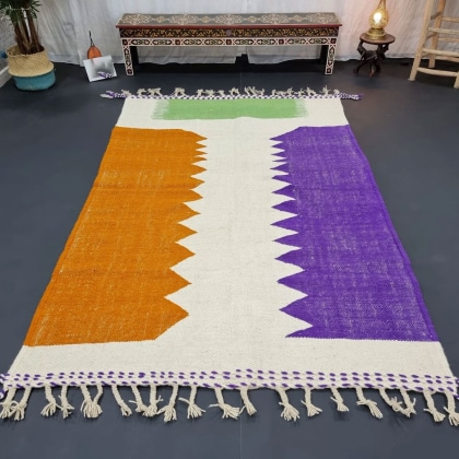 Modern Berber kilim area rug