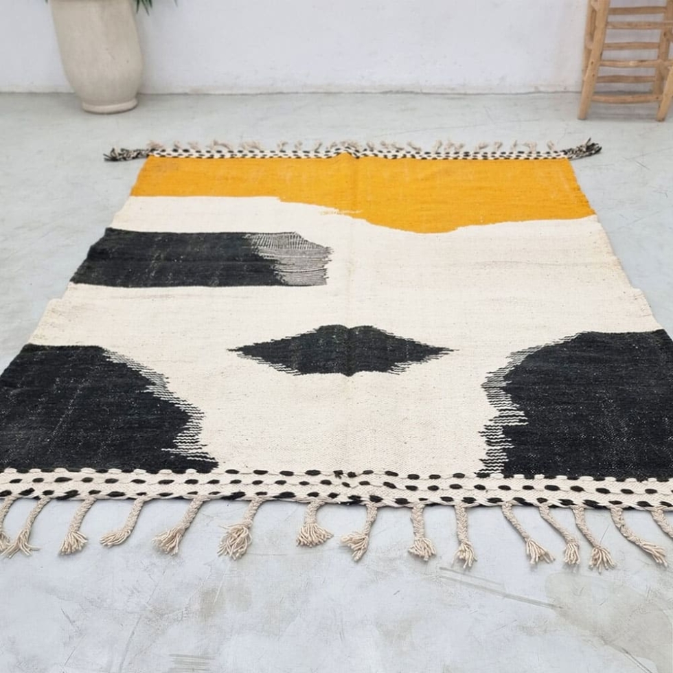 Modern Moroccan kilim rug