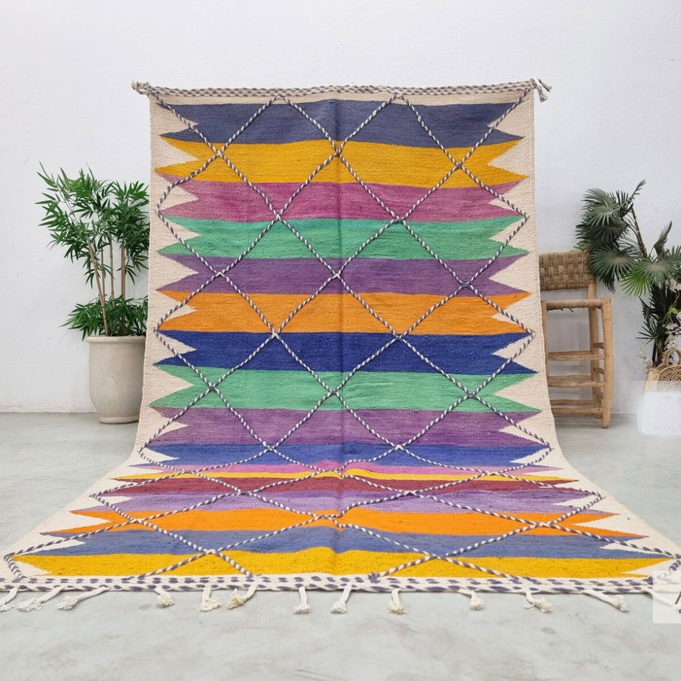 Multicolor Moroccan kilim rug