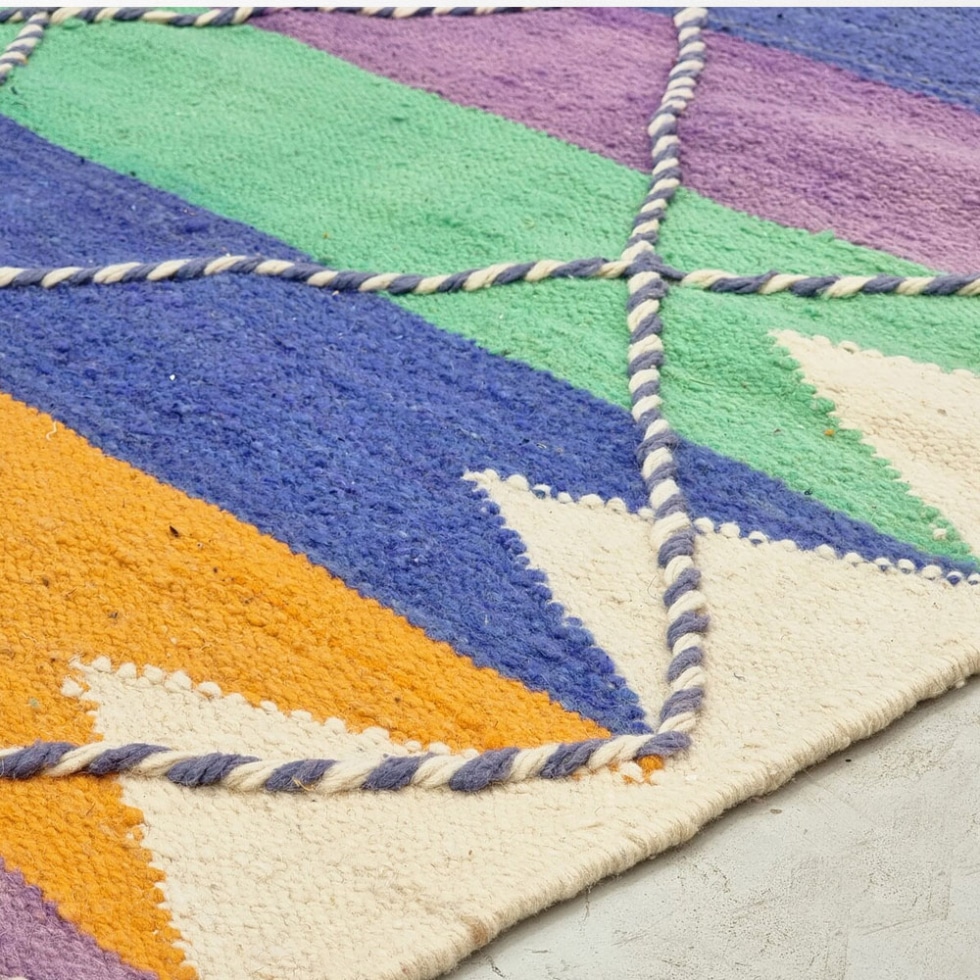 Multicolor Moroccan kilim rug