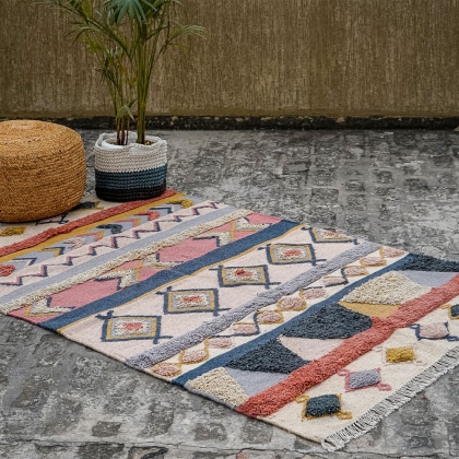 Natural Pastel Kilim Rug