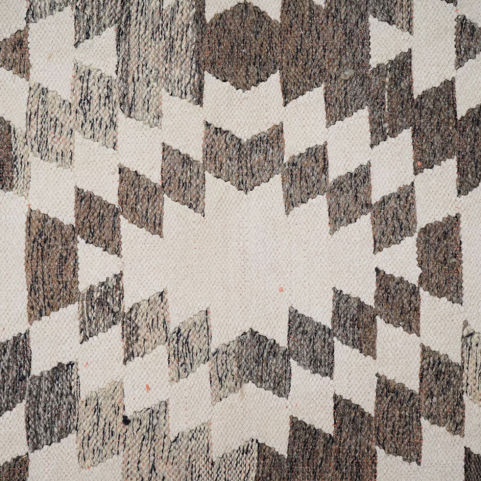 Neutral grey kilim rug