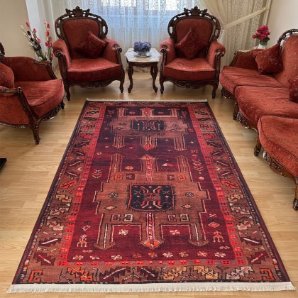 Persian red kilim style Washable rug