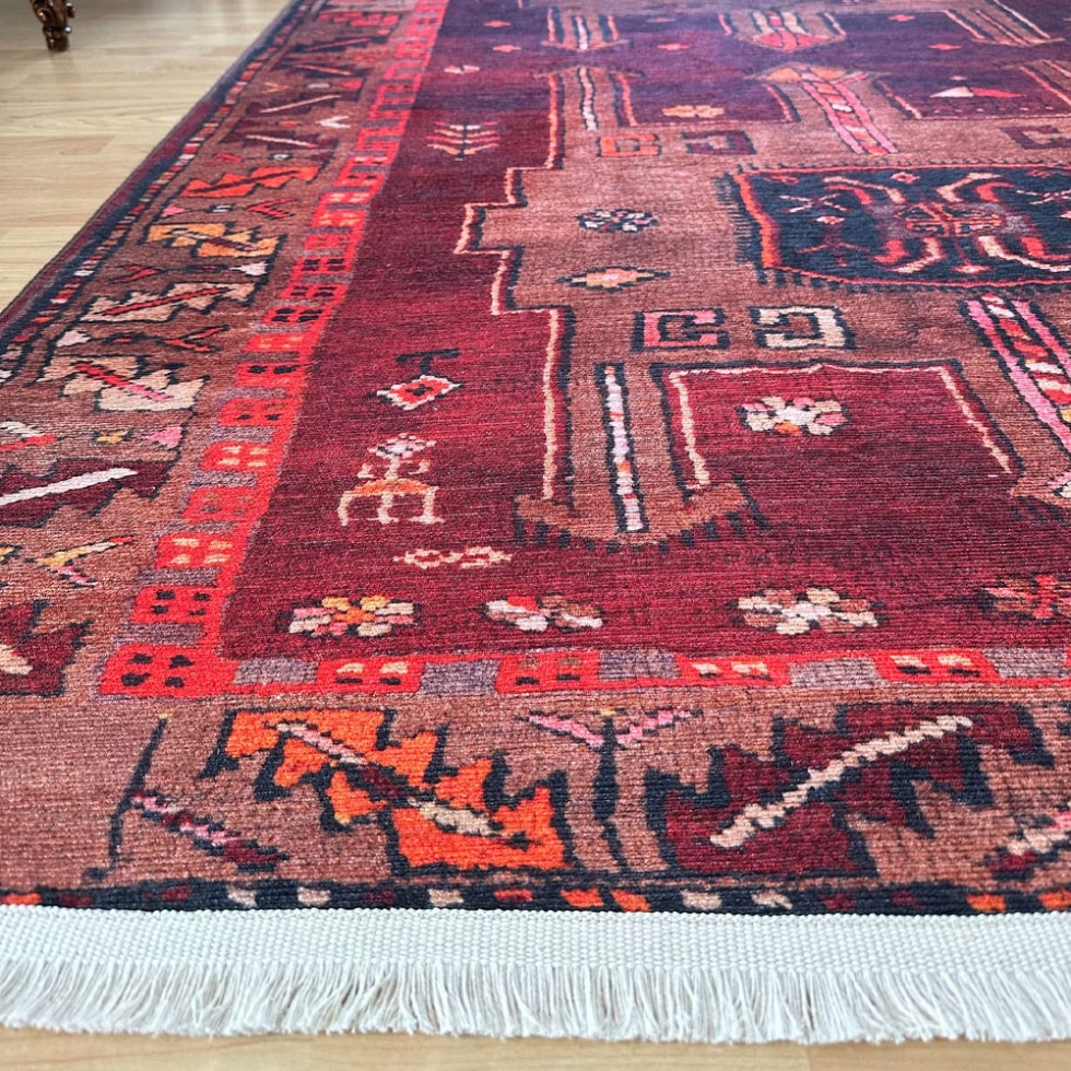 Persian red kilim style Washable rug