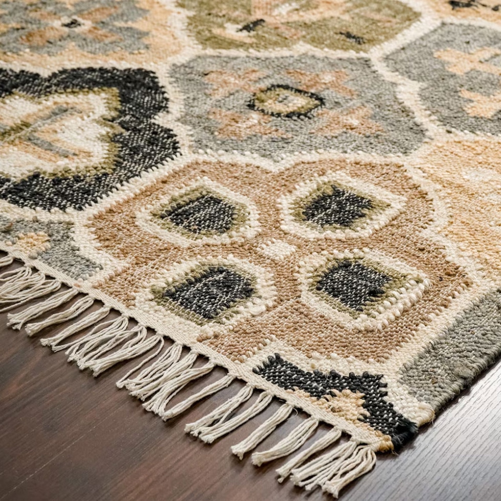 Persian style beige kilim rug