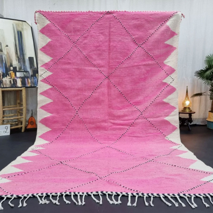 Pink Moroccan kilim rug