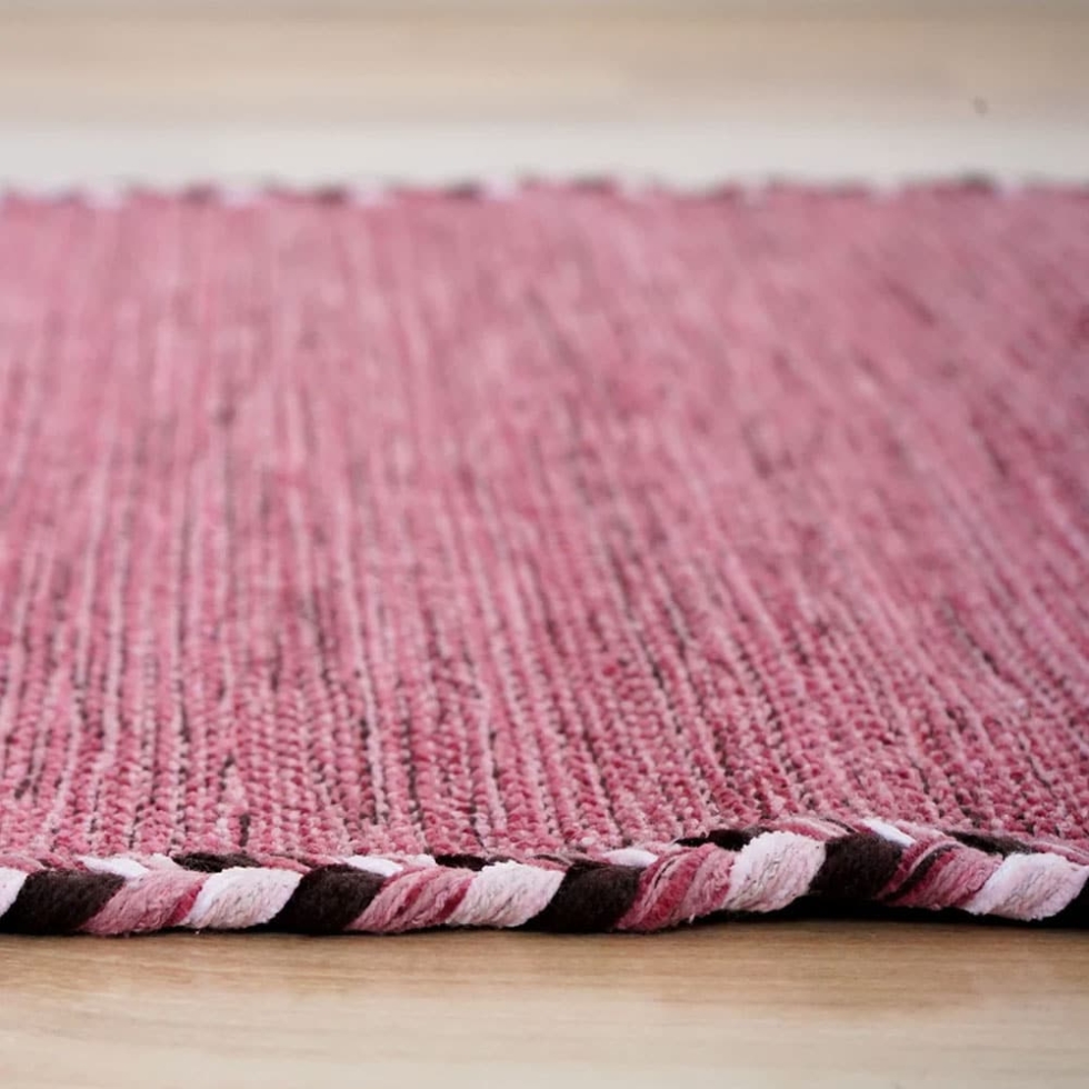 Pink kilim area Indian rug