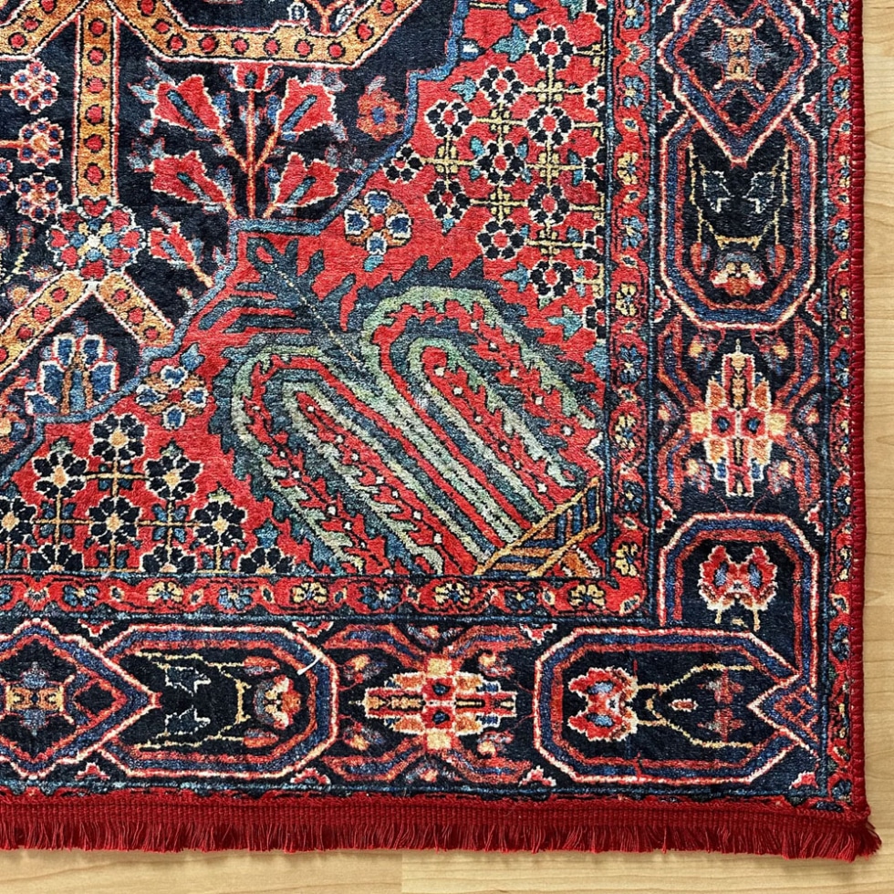 Printed oriental rug kilim style