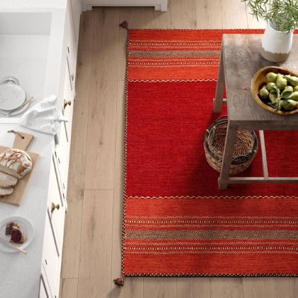 Red indian Kilim Rug