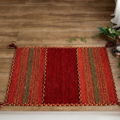 Red indian Kilim Rug