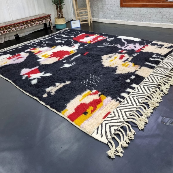 Soft wool kilim berber rug