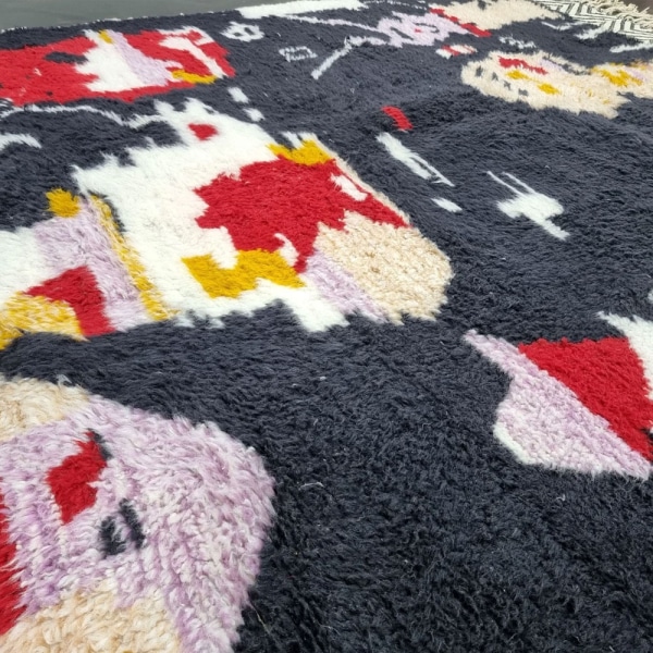 Soft wool kilim berber rug