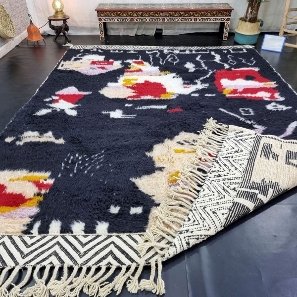 Soft wool kilim berber rug