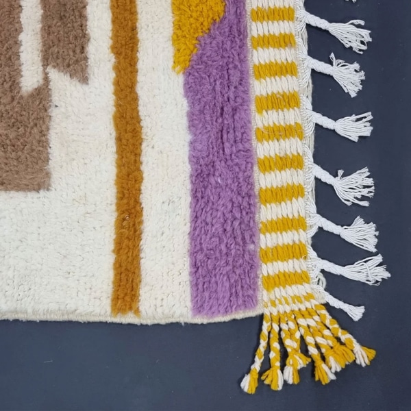 Striped modern kilim wool rug