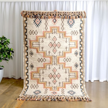 Traditional ethnic indian kilim rug