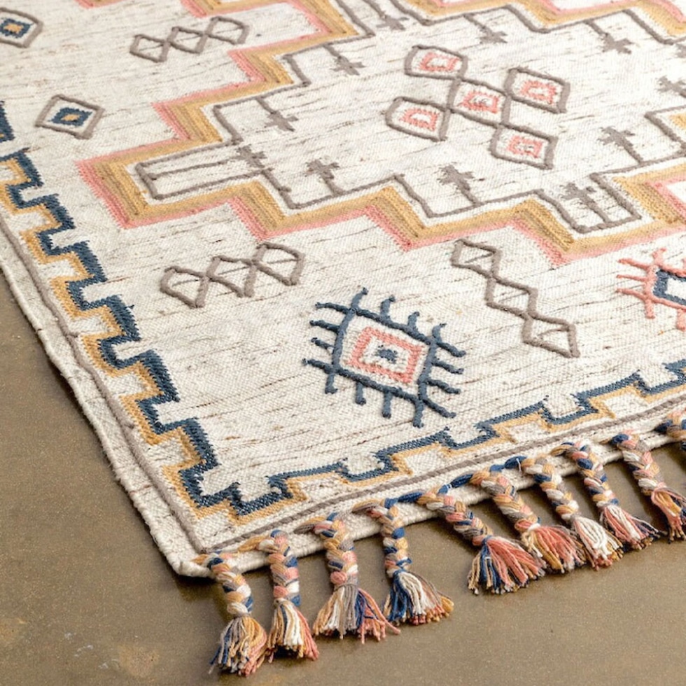 Traditional ethnic indian kilim rug