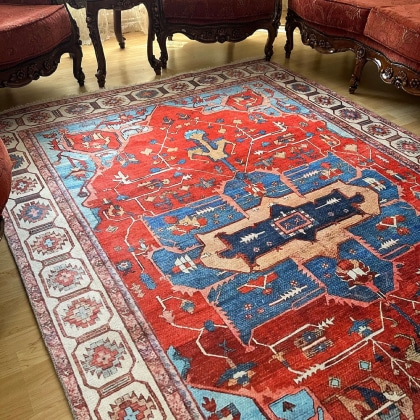 Turkish kilim pattern rug