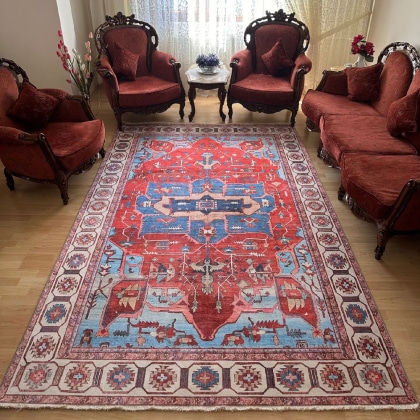 Turkish kilim pattern rug