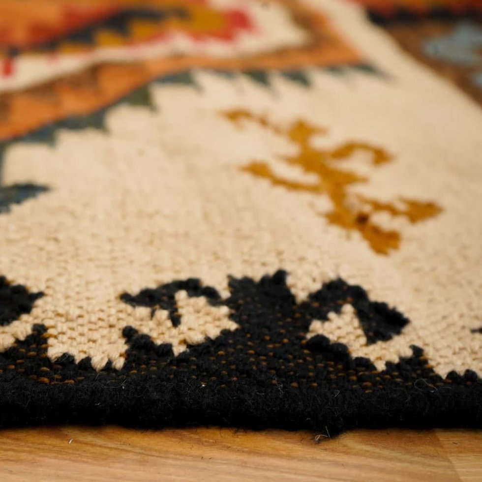 Woven ethnic kilim rug