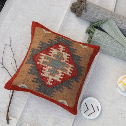 Antique 18x18 inch kilim pillows