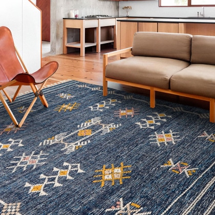 Blue kilim rugs