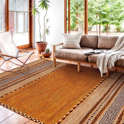 Brown kilim rugs