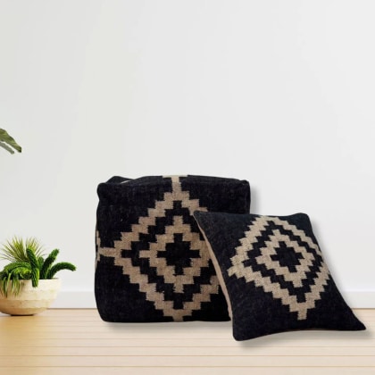 Vintage Cube Kilim Pouf