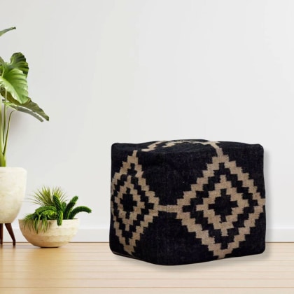 Vintage Cube Kilim Pouf