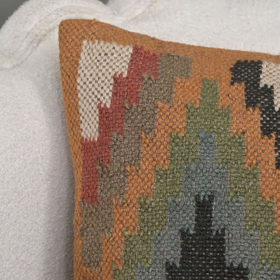 20x20 diamond chevron kilim pillow