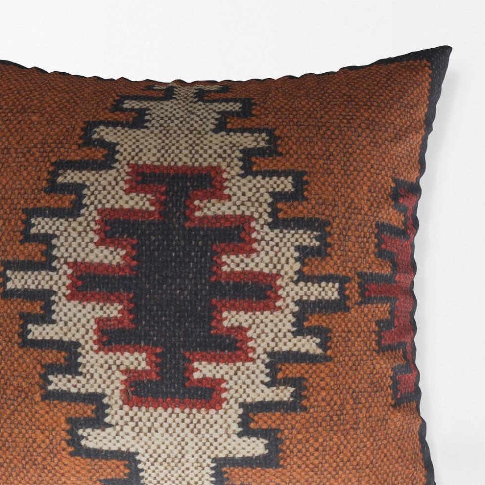 Brown ornate kilim pillows