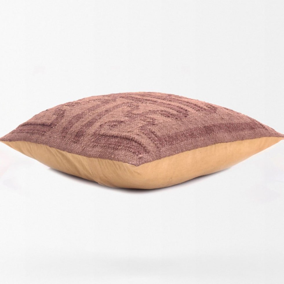 Chocolat brown diamond kilim pillows