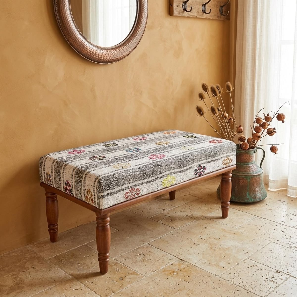 ¿Cuál es la diferencia entre un kilim otomano y un puf?