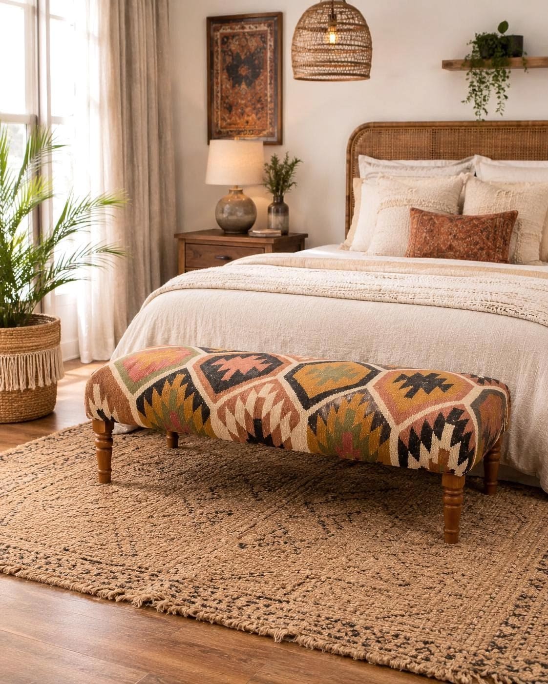 ¿Cuál es la diferencia entre un kilim otomano y un puf?