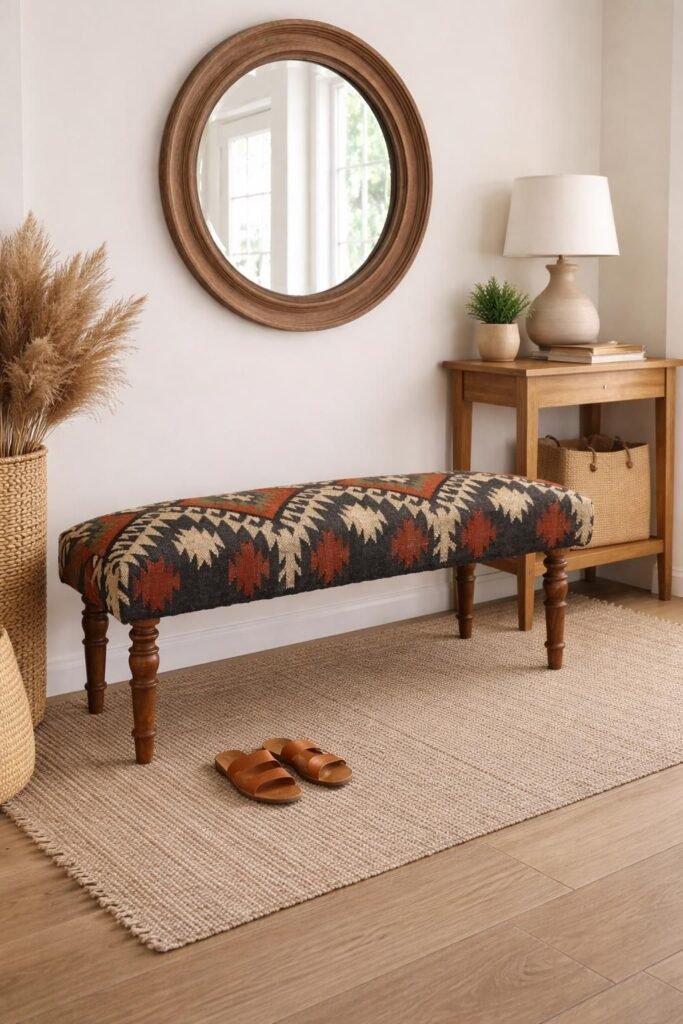 ¿Cuál es la diferencia entre un kilim otomano y un puf?