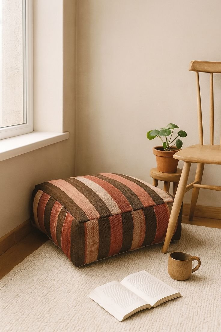 ¿Cuál es la diferencia entre un kilim otomano y un puf?