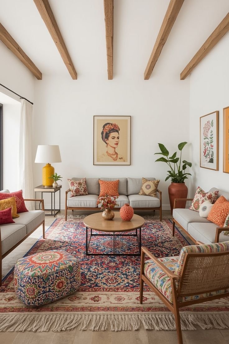 ¿Qué tamaño de alfombra Kilim necesito? Una guía de tamaños habitación por habitación.