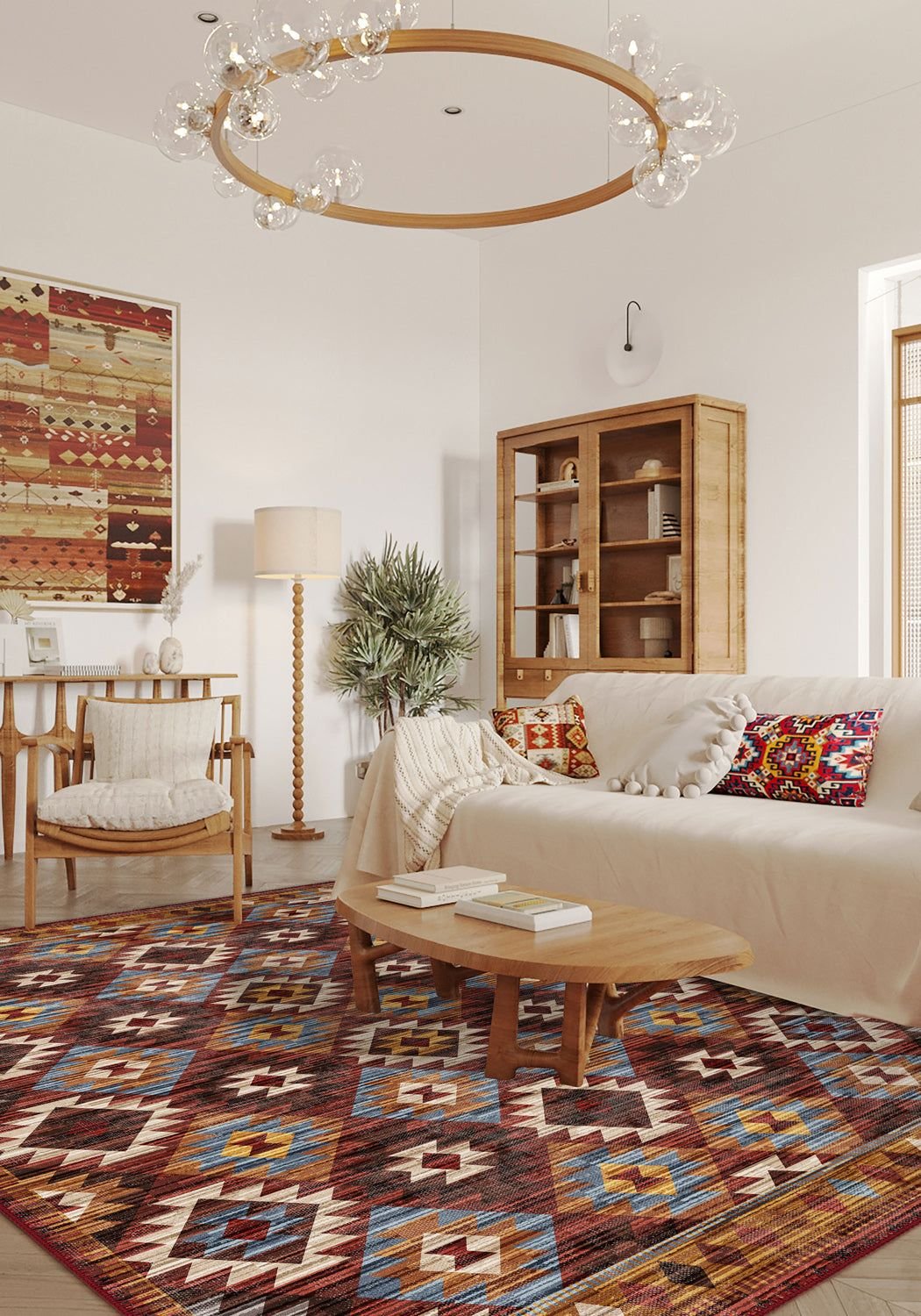¿Qué tamaño de alfombra Kilim necesito? Una guía de tamaños habitación por habitación.